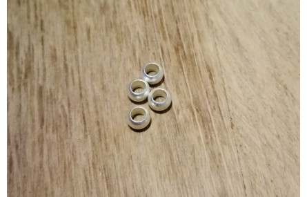 Bola agujero 2mm interior  Plata Mate