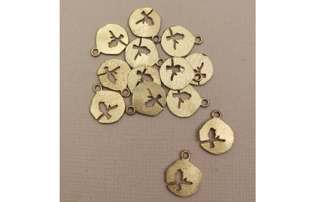 Chapita Calada Pájaro 11mm Diámetro