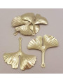 Colgante Hoja de Gingko 26*27mm Oro Mate