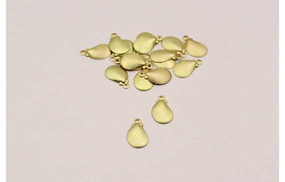 Cogante Concha mejillón 11*8mm Oro Mate