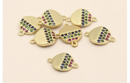 Disco de 8mm Dorado Mate con Microbrillos