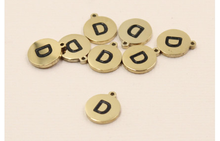 Chapa acero Inoxidable 10mm letra  D