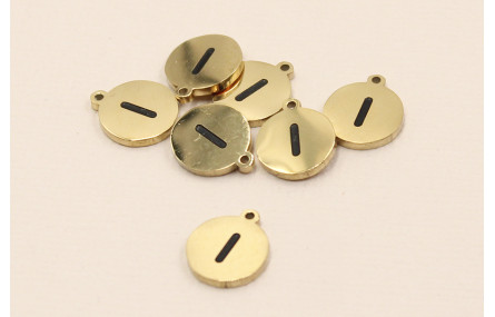 Chapa acero Inoxidable 10mm letra i