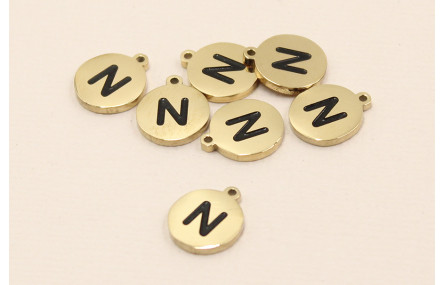 Chapa acero Inoxidable 10mm letra N