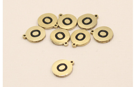 Chapa acero Inoxidable 10mm letra O