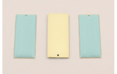 Cuenta Rectangulo 38*15 D.Mate Esmalte tuquesa