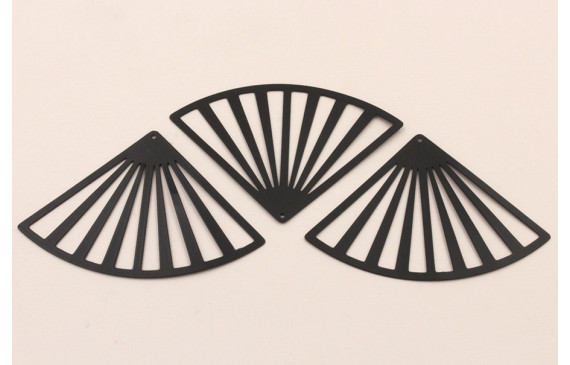 Colagnte Lámina abanico 45*62mm  Negro Mate