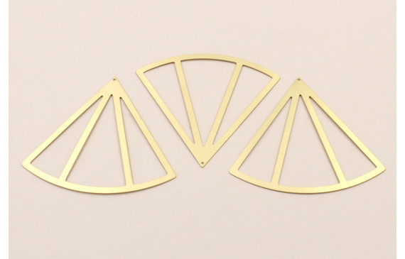 Colagnte Lámina abanico 57*62mm Dorado Mate