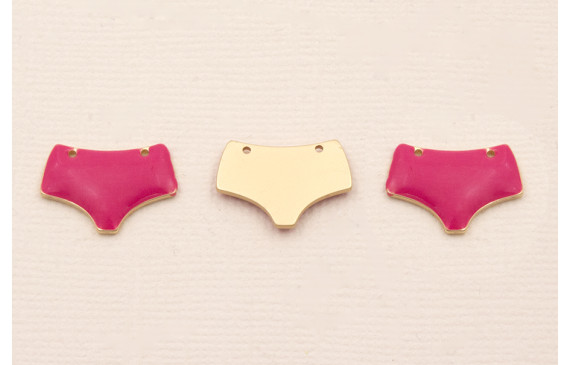 Pieza  Braga bañador O.Mate  16*11mm Rosa