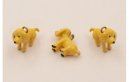 Colgante Perro Cocker 16*11 Esmalte Canela y Negro