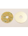 Disco Oro Mate 60mm Estampado Amarillento