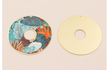 Disco 60mm  Oro Mate Mar y Corales