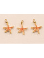 Colgante estrella Mar Acero 316L 9*9mm Color Coral