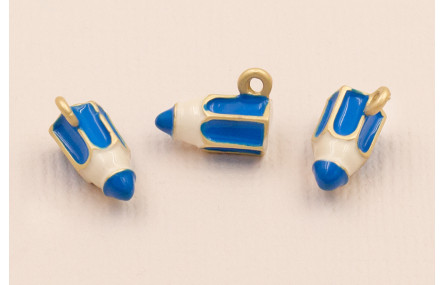 Colgante Lapicero 11*6mm Azul