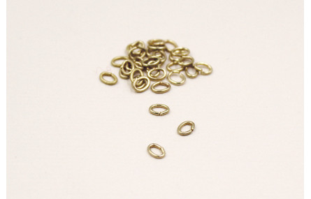 ARANDELA PEQ OVAL Dorada Mate 40*28*07