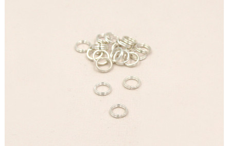 Arandela doble llavero 7*15 Plata