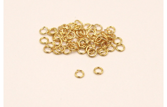 Arandela Acero Inox 0,4mm grosor 2,5mm diam Dorada