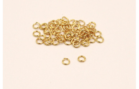 Arandela Acero Inox 0,4mm grosor 2,5mm diam Dorada