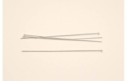 Alfiler Extra largo Plata  