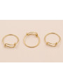 Aro de Anillo Regulable Stainless Steel 316L Oro