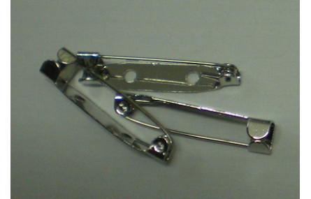 Broche 32mm níquel