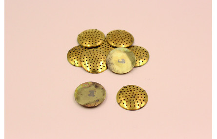 Pieza para broche de 25mm diámetro Latón 