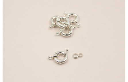 Cierre marinero plata 12mm  ext