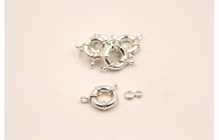 Cierre marinero plata 17mm ext