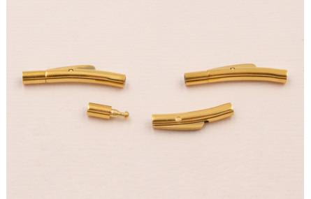 Cierre Tubo Curvado Steel 316L 23*3*2(int) Dorado