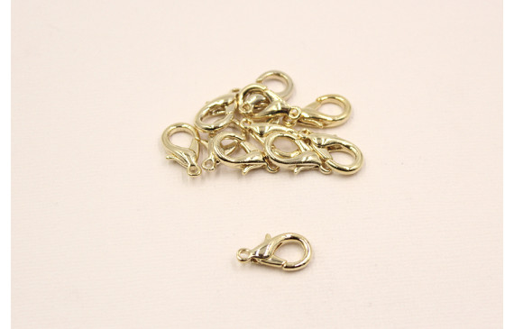 Mosquetón 16mm mediano Oro