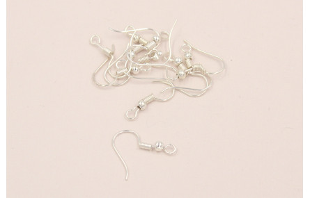 GANCHO HIPPIE GUSANO BOLA PLATA