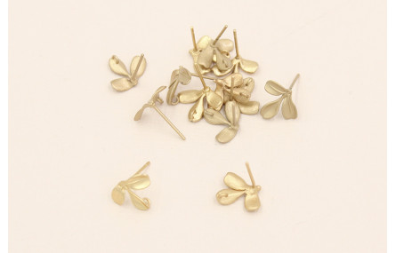 Perno 3 hojas 7*10mm Oro Mate