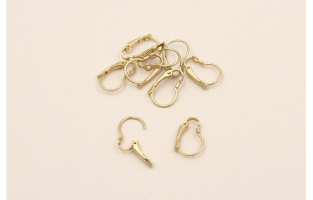 Pendiente abertura oro Mate