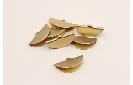 Terminal abanico 25mm oro Mate