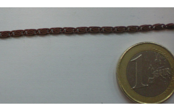 Tramo de 70cms cadena engomada Marrón Ancho de 2mm