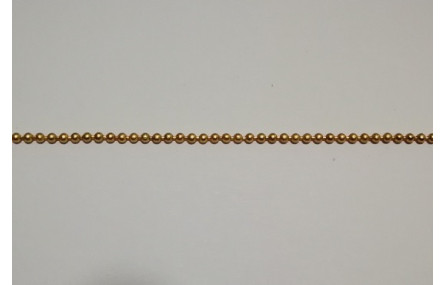 Cadena bolas 1,2mm  oro mate