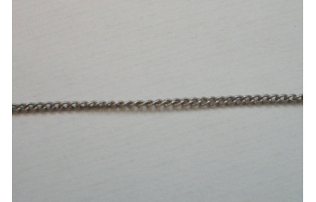 Cadena plana 1mm ancho  Plata Vieja