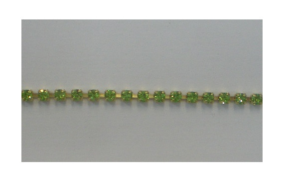 Cadena Strass ss 6,5 Peridot