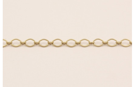 Cadena eslabón de 5*3,6mm Dorado Mate
