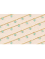 Cadena discos de Cristal de 4*2mm verde Oro Mate