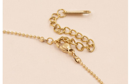 Collar Completo 43cms Acero Inox.316L Bolas de 1mm