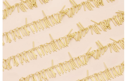 Cadena Pivotes de 15mm Dorado Mate