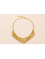 Collar Malla Eslabones 170*40mm Oro Mate