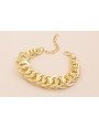 Pulsera completa de Aros 17cms Oro Mate