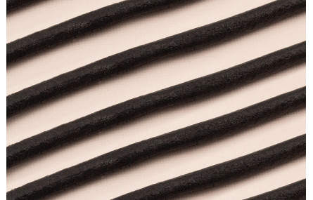 Cuero Negro redondo 6mm