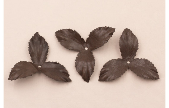 Flor pétalos relieve 45mm diam. Visón