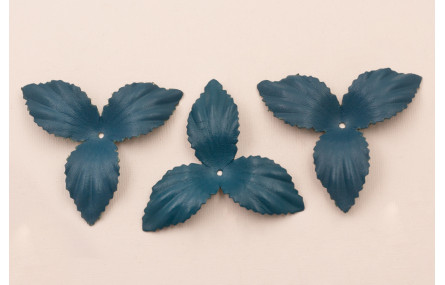 Flor pétalos relieve 60mm diam. Azul Truquesa