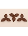 Flor pétalos relieve 45mm diam. Marrón