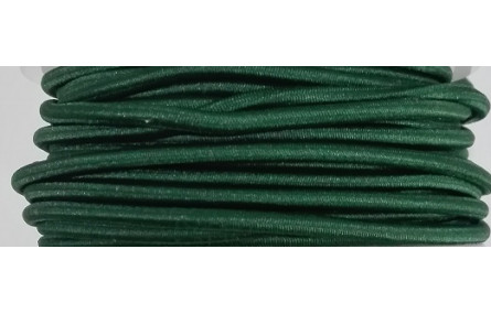 Cordón Goma Alta Calidad 3mm Verde Oscuro