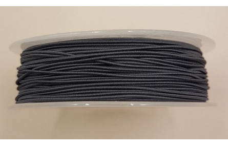 Cordón de Goma 1mm  Gris